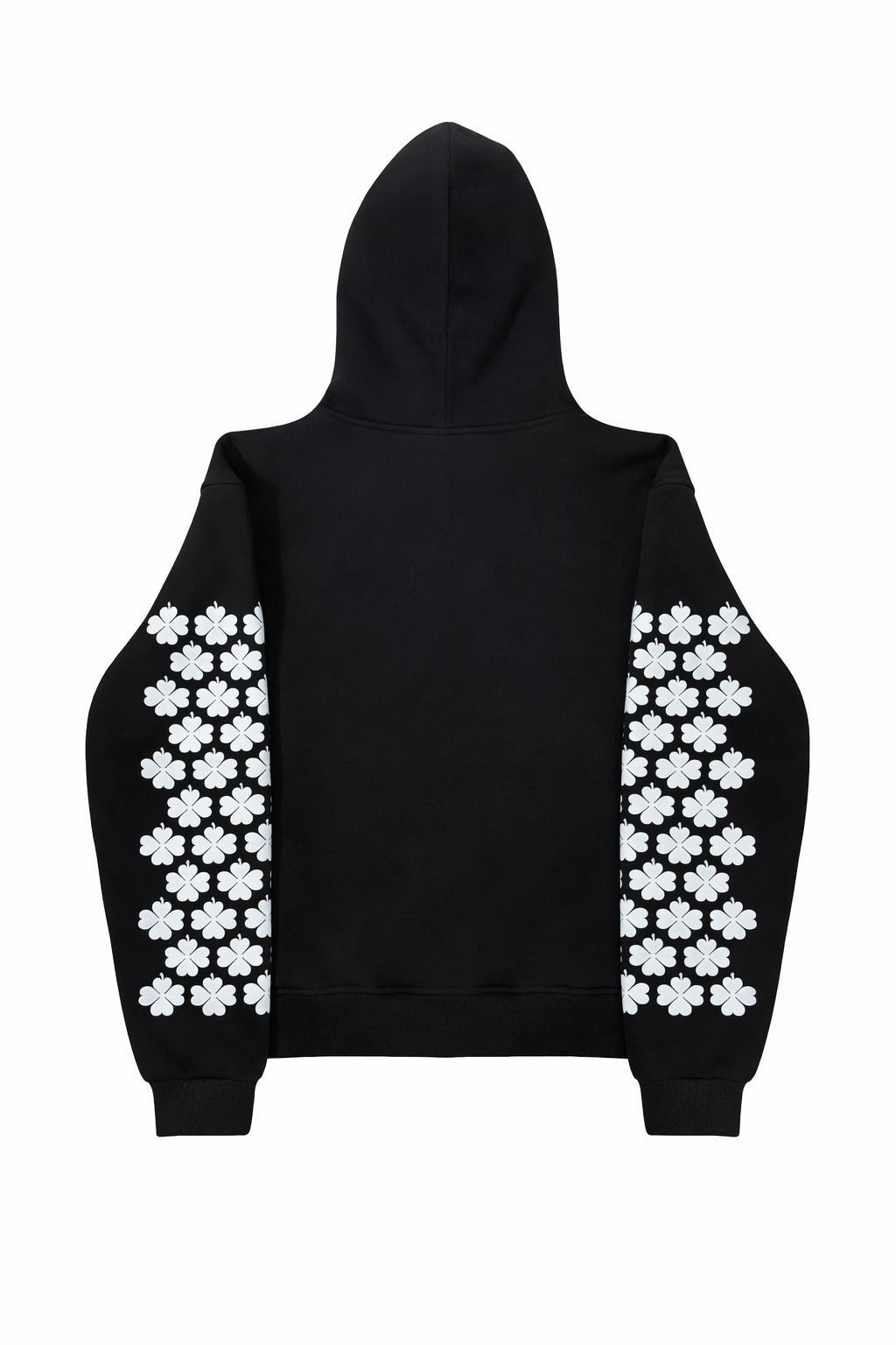 Sueno Flower Zip Hoodie - Black